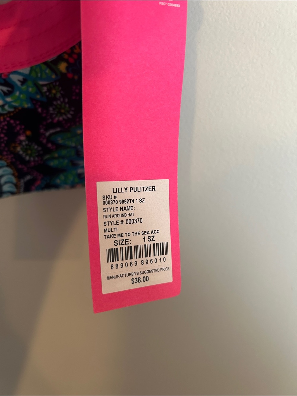 Lilly Pulitzer Multi Floral Baseball Cap - Pink, Navy, Green - Picture 2 of 6